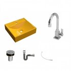 Kit Cuba Q39 Com Torneira Luxo 1195 Metal Válvula Click 1"b P