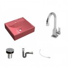 Kit Cuba Q39 Com Torneira Luxo 1195 Metal Válvula Click 1"b P