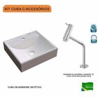 Kit Cuba Q39 Com Torneira Pratika 1060 Metal 1/4 Volta Compac
