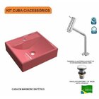 Kit Cuba Q39 Com Torneira Pratika 1060 Metal E Válvula Click