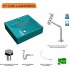 Kit Cuba Q39 Com Torneira Pratika 1060 Metal E Válvula Click