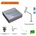 Kit Cuba Q39 Com Torneira Pratika 1060 Metal E Válvula Click