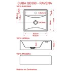 Kit Cuba Q39 Com Válvula Click, Sifão Cromado E Flexível Comp