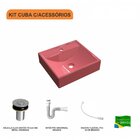 Kit Cuba Q39 Com Válvula Click, Sifão Pvc E Flexível Compace