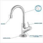 Kit Cuba Q39 Torneira 1198 Metal Válvula 1 Polegada Sifão Pvc