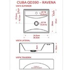 Kit Cuba Q39 Torneira 1198 Metal Válvula 1 Polegada Sifão Pvc