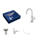 Kit Cuba Q39 Torneira 1198 Metal Válvula 1 Polegada Sifão Pvc