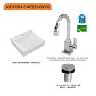 Kit Cuba Q440 C/torneira Luxo 1195 + Válvula Click 1''b (2,6c