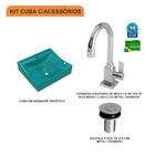Kit Cuba Q440 C/torneira Luxo 1195 + Válvula Click 1''b (2,6c