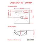 Kit Cuba Q440 C/torneira Luxo 1195 + Válvula Click 1''b (2,6c