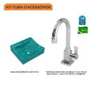 Kit Cuba Q440 C/torneira Luxo 1195 Metal 1/4 Volta