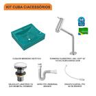 Kit Cuba Q440 C/torneira Pratika 1060 Metal + Válvula Click 1