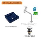 Kit Cuba Q440 C/torneira Pratika 1060 Metal + Válvula Click 1