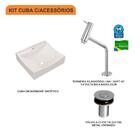 Kit Cuba Q440 C/torneira Pratika 1060 Metal + Válvula Click 1