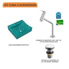 Kit Cuba Q440 C/torneira Pratika 1060 Metal + Válvula Click 1