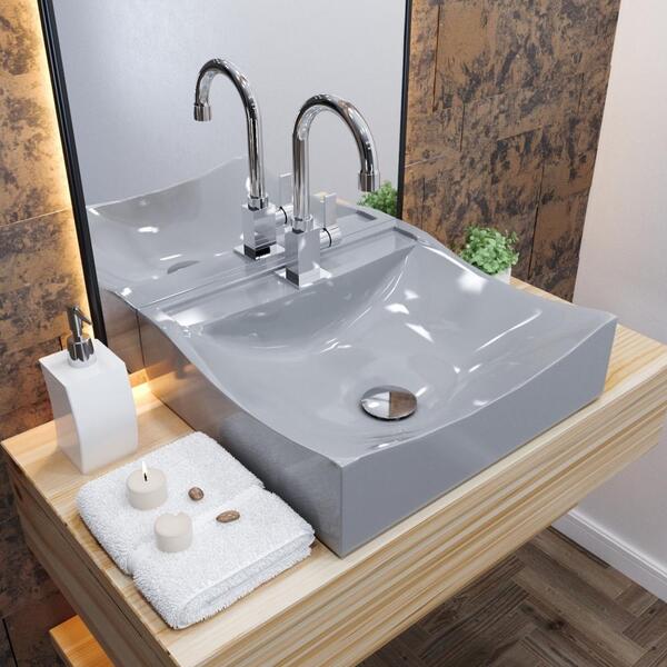 Kit Cuba Q440 C/válvula Click 1''g + Sifão Cromado + Flexível