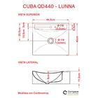 Kit Cuba Q440 C/válvula Click 1''g + Sifão Cromado + Flexível