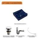 Kit Cuba Q440 C/válvula Click 1''g + Sifão Cromado + Flexível