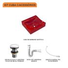 Kit Cuba Q440 C/válvula Click 1''g + Sifão Pvc + Flexível