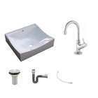 Kit Cuba Q440 Com Torneira 1198 Metal E Válvula 1 Pol. Sifão