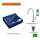 Kit Cuba Q440 Com Torneira 1198 Metal E Válvula Click 1 Pol.