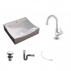 Kit Cuba Q440 Com Torneira 1198 Metal E Válvula Click 1 Pol.