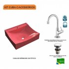 Kit Cuba Q440 Com Torneira 1198 Metal E Válvula Click 1 Pol.