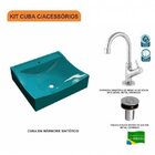 Kit Cuba Q440 Com Torneira 1198 Metal E Válvula Click 1"b Com