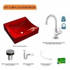 Kit Cuba Q440 Com Torneira 1198 Metal E Válvula Click 1"b E S