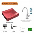 Kit Cuba Q440 Com Torneira 1198 Metal E Válvula Click 1"b E S