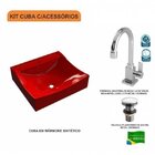 Kit Cuba Q440 Com Torneira Luxo 1195 E Válvula Click 1"g Pol.