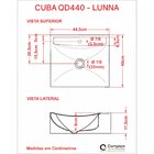 Kit Cuba Q440 Com Torneira Luxo 1195 E Válvula Click  1 Pol.