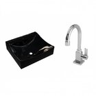 Kit Cuba Q440 Com Torneira Luxo 1195 Metal 1/4 Volta Compace