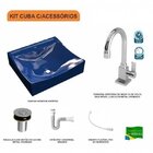 Kit Cuba Q440 Com Torneira Luxo 1195 Metal E Válvula Click 1"