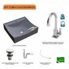 Kit Cuba Q440 Com Torneira Luxo 1195 Metal E Válvula Click 1