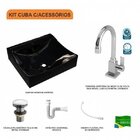 Kit Cuba Q440 Com Torneira Luxo 1195 Metal E Válvula Click 1