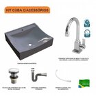 Kit Cuba Q440 Com Torneira Luxo 1195 Metal E Válvula Click 1