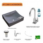 Kit Cuba Q440 Com Torneira Luxo 1195 Metal Válvula 1 Pol. Sif