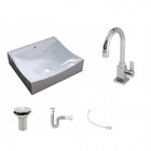 Kit Cuba Q440 Com Torneira Luxo 1195 Metal Válvula 1 Pol. Sif