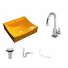 Kit Cuba Q440 Com Torneira Luxo 1195 Metal Válvula 1 Pol. Sif