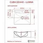 Kit Cuba Q440 Com Torneira Pratika 1060 Metal 1/4 Volta Compa