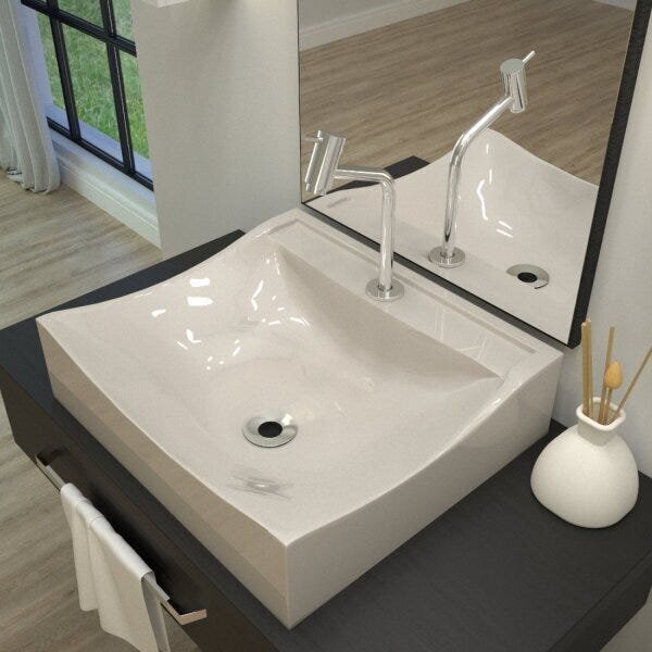 Kit Cuba Q440 Com Torneira Pratika 1060 Metal E Válvula 1 Pol