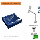 Kit Cuba Q440 Com Torneira Pratika 1060 Metal E Válvula 1 Pol