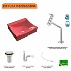 Kit Cuba Q440 Com Torneira Pratika 1060 Metal E Válvula 1 Pol