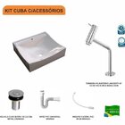 Kit Cuba Q440 Com Torneira Pratika 1060 Metal E Válvula Click