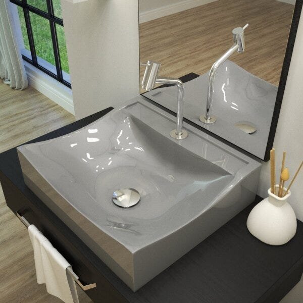 Kit Cuba Q440 Com Torneira Pratika 1060 Metal E Válvula Click