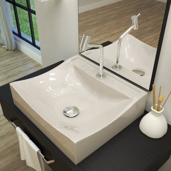 Kit Cuba Q440 Com Torneira Pratika 1060 Metal E Válvula Click