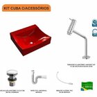 Kit Cuba Q440 Com Torneira Pratika 1060 Metal E Válvula Click