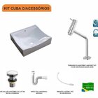 Kit Cuba Q440 Com Torneira Pratika 1060 Metal E Válvula Click
