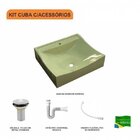 Kit Cuba Q440 Com Válvula 1 Pol. E Sifão Pvc E Flexível Compa